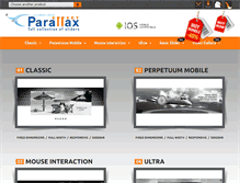 Tablet Screenshot of parallaxslider.com